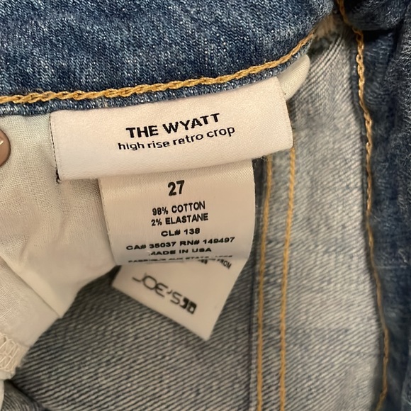 Joes Jeans Wyatt High Waisted Retro Crop Sz 27 - Picture 3 of 6